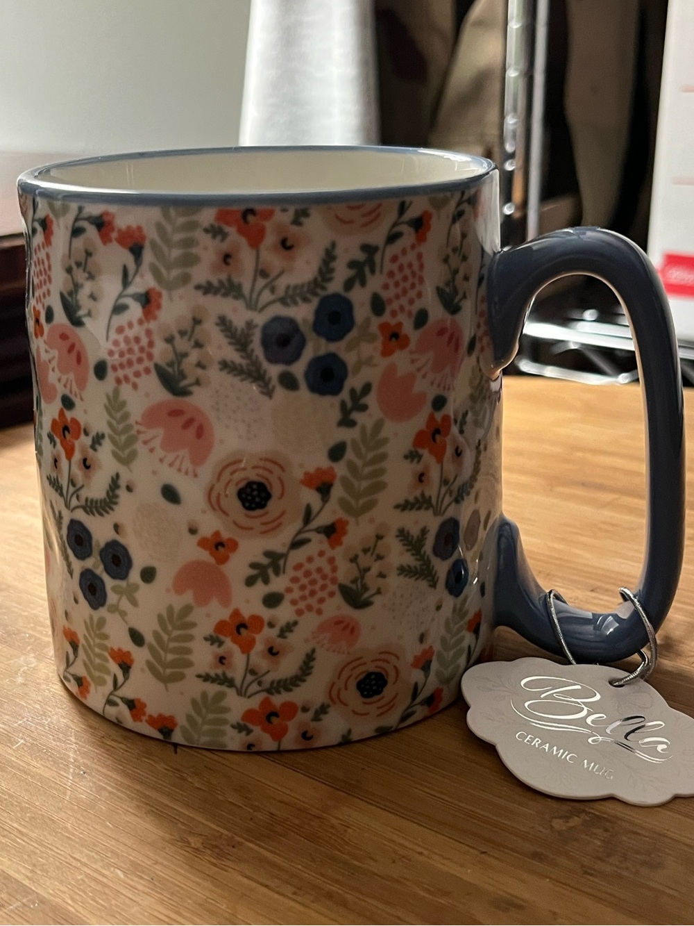 Bella Floral Ceramic Coffee Mug New With Tag Cottagecore Style